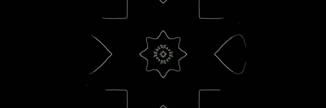 Neona Tuneļa Sniegpārslas Mandala VJLoops 3:1 Triple Wide 60fps Ekrānsaudzētājs