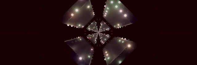 Neon Tunnel Kaleidoskops Zvaigzne Sprādziens VJ Loop 3:1 Tripla Plats 60fps Ekrānsaudzētājs