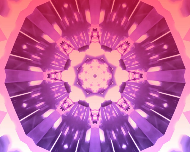 Neona Tunelis Rozā Kaleidoskops Virpulis VJ Loop 5:4 Rūpniecisks 60fps Ekrānsaudzētājs