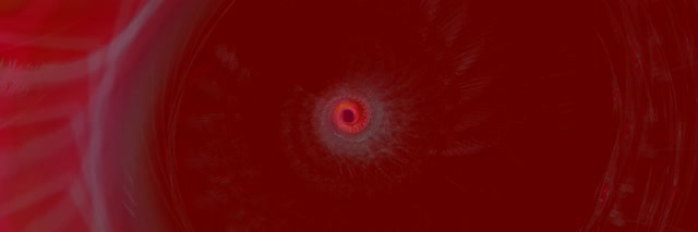 Pulsating Red Neon Tunnel 3:1 Triple Wide 60fps VJ Loop Screensaver