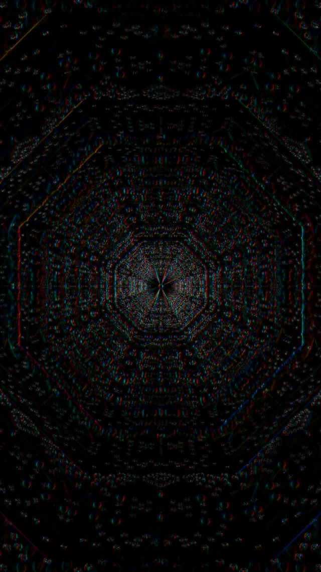 Neon Tunnel Octagon Vortex 9:16 Reels 60fps VJ Loop Screensaver