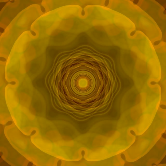 Concentric Golden Neon Tunnel 1:1 Square 60fps Screensaver VJ Loop