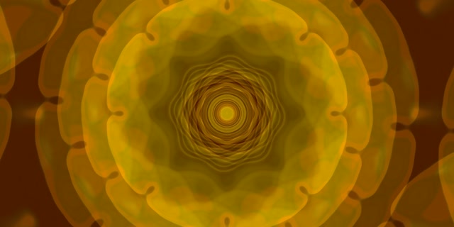 Concentric Golden Vortex Neon Tunnel 2:1 Univisium 60fps VJ Loop Screensaver