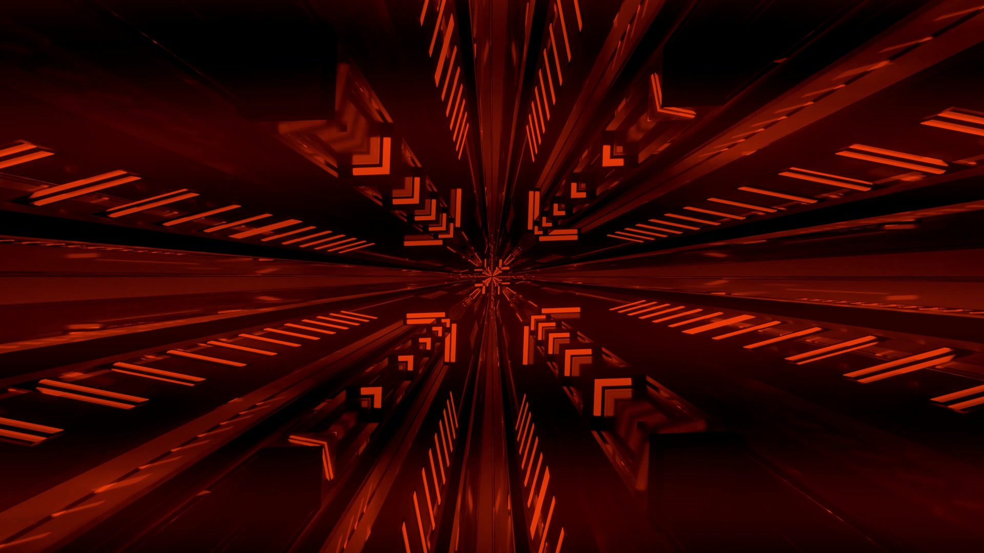 Црвен Неон Тунел Screensaver 4K UHD 60fps VJ Loop PC Laptop