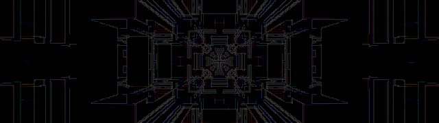 Неон Тунел Мрежа Решетка VJ Loop 32:9 Супер Ултраширок 60fps Скринсејвер