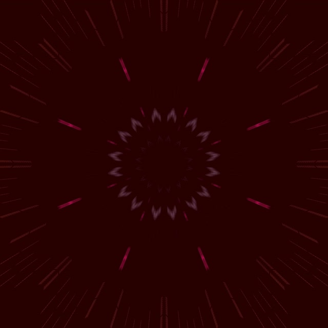 Неонски Тунел Розово Калеидоскоп Цветање VJLoops 1:1 Square 60fps Чувар на екран