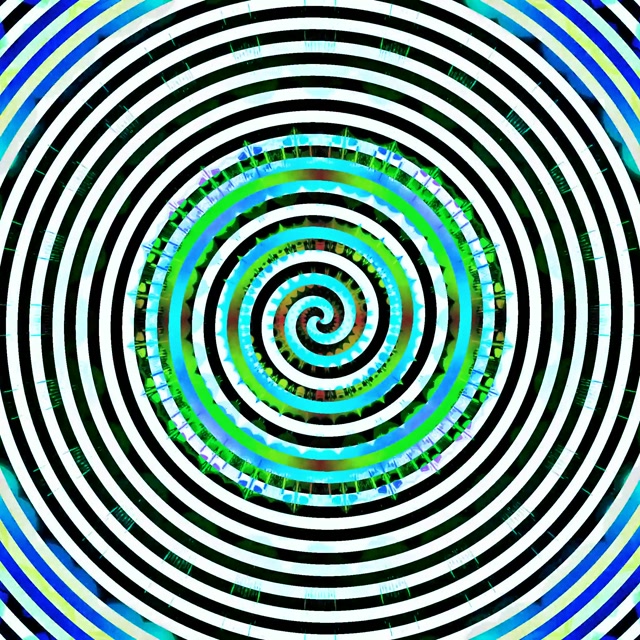 Неонски тунел хипнотички спирален вртлог VJLoops 1:1 квадрат 60fps чувар на екран