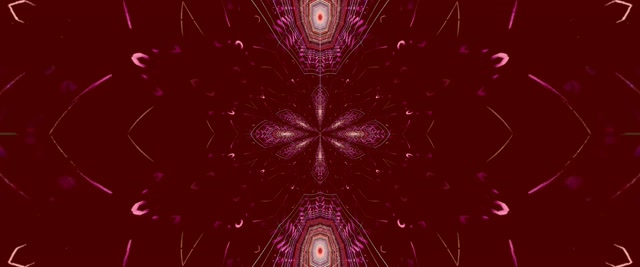 Fractal Kaleidoscope Neon Tunnel VJ Loop 2.39:1 Cinemascope 60fps Screensaver