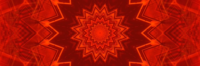 Neon Tunnel Red Star Burst VJ Loop 3:1 Triple Wide 60fps Screensaver