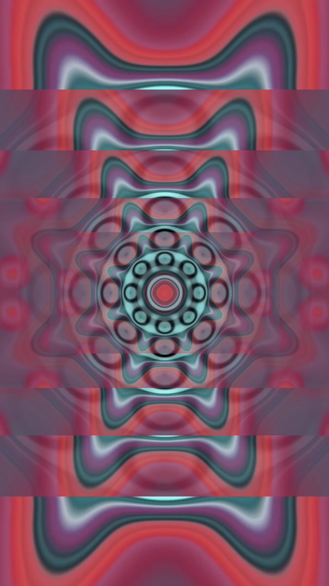 Pulsating Cyan Neon Tunnel 9:16 Reels 60fps Screensaver VJ Loop