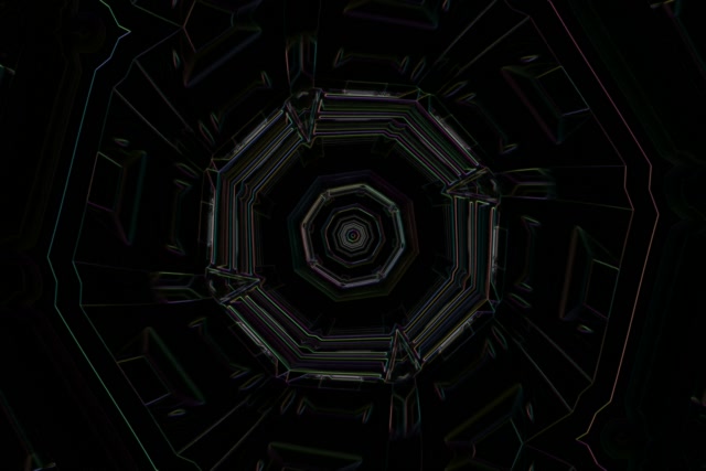 Octagonal Neon Tunnel Vortex 60fps 3:2 Screensaver VJ Loop