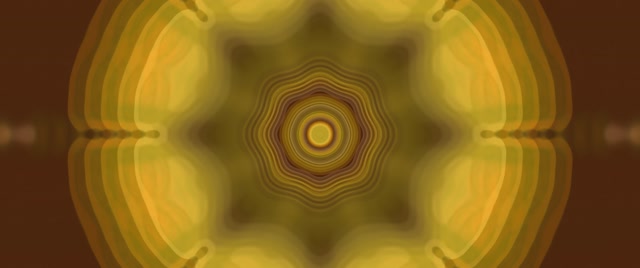 Pulsating Golden Octagon Neon Tunnel VJ Loop 2.39:1 Cinemascope 60fps Screensaver