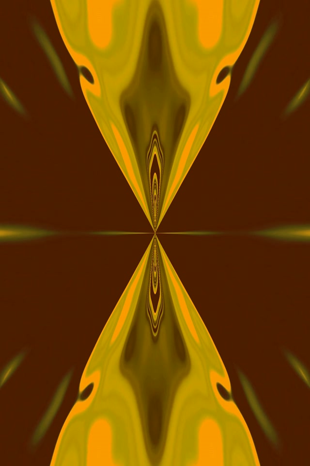 Symmetrical Yellow-Green Neon Tunnel | 2:3 Portrait | 60fps VJ Loop Screensaver
