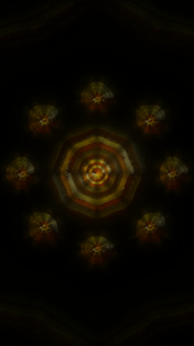 Golden Hexagon Neon Tunnel | 9:16 Reels 60fps Screensaver VJ Loop