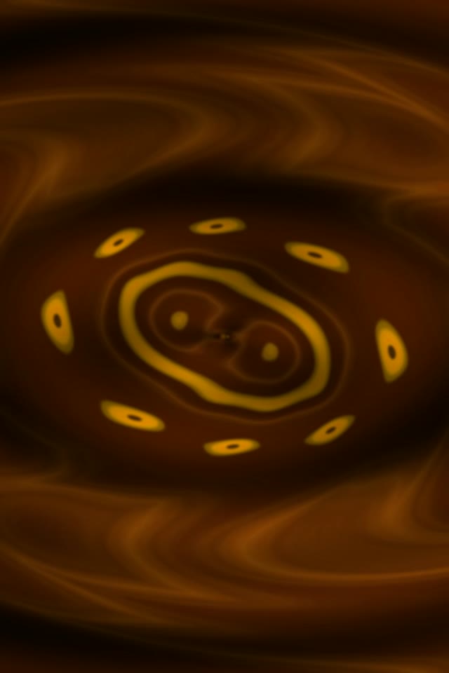 Golden Neon Tunnel with Spiral Vortex | 9:16 VJ Loop 60fps Screensaver