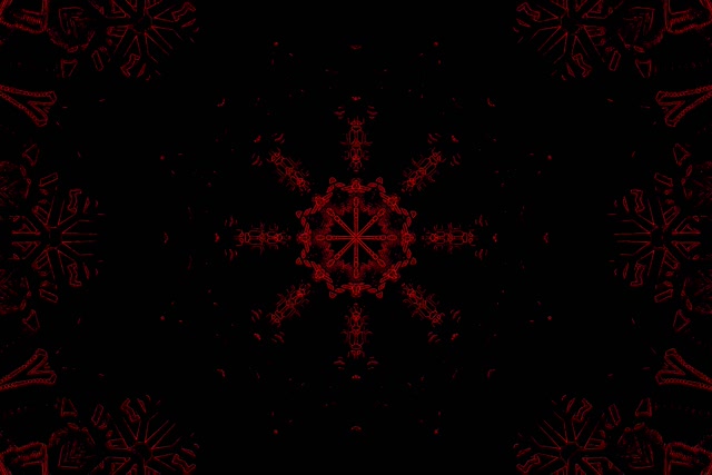 Red Neon Tunnel Kaleidoscope Vortex | 3:2 Surface 60fps Screensaver Loop