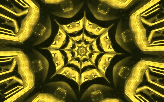 Yellow Spiral Neon Tunnel 16:10 Macbook 60fps Screensaver VJ Loop