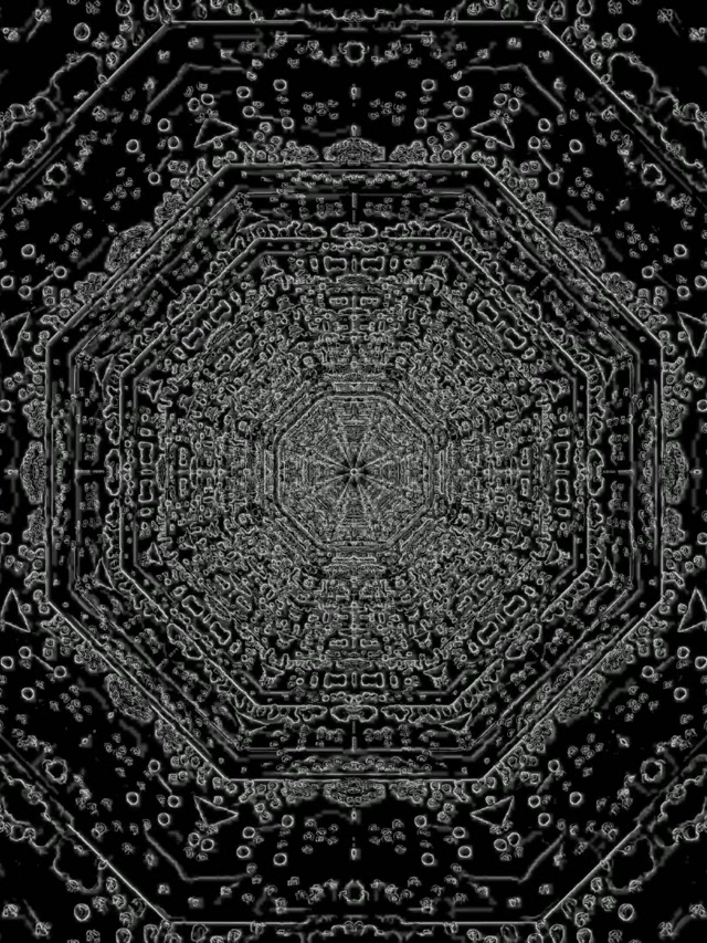 Неон Тунел Октагон Скринсејвер 3:4 iPad Портрет 60fps VJ Loop