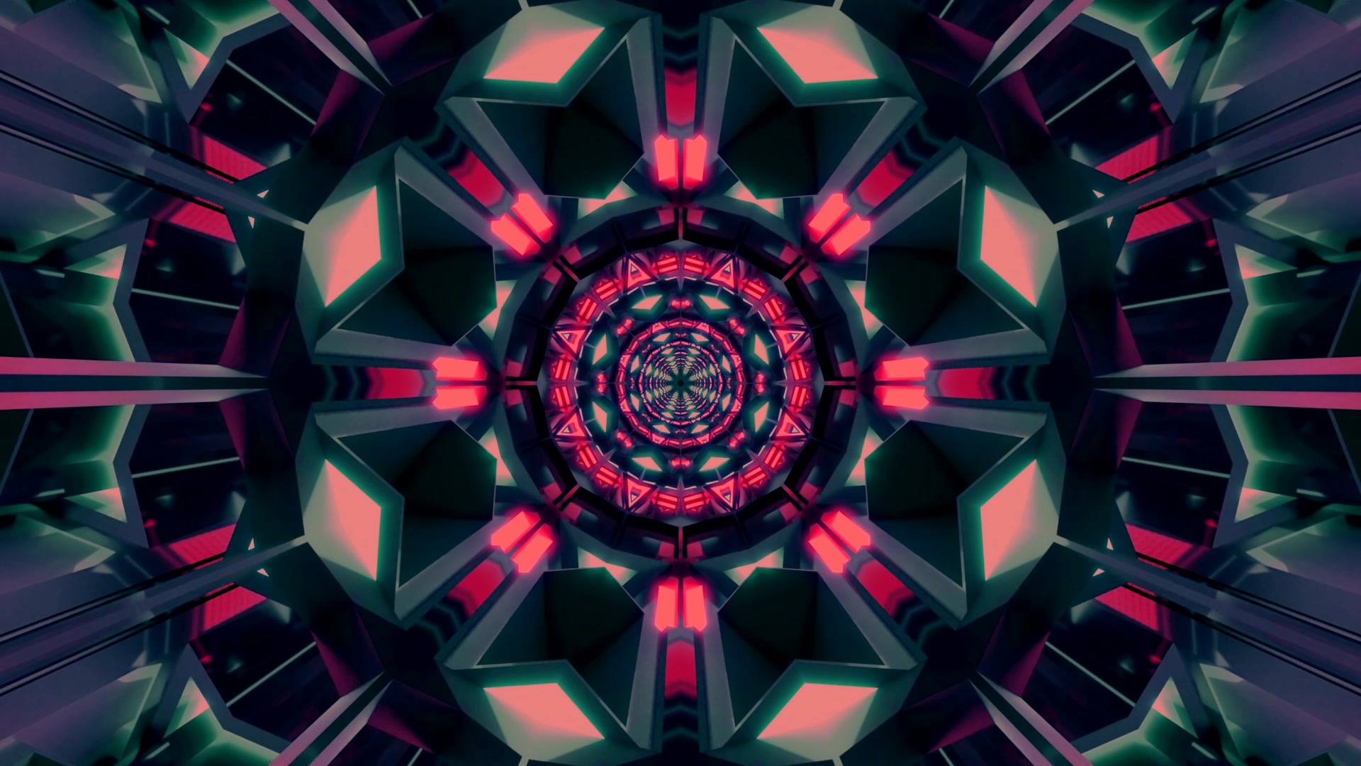 Terowong Neon Screensaver 4K UHD 60fps | VJ Loop PC & Laptop