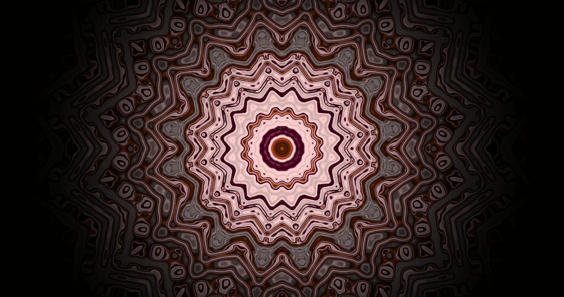 Mandala Terowong Neon 4K UHD 60fps Screensaver VJ Loop