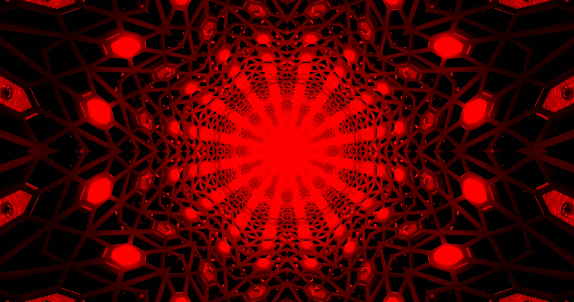 Penyelamat Skrin Terowong Neon Merah 4K UHD 60fps VJLoops PC Laptop