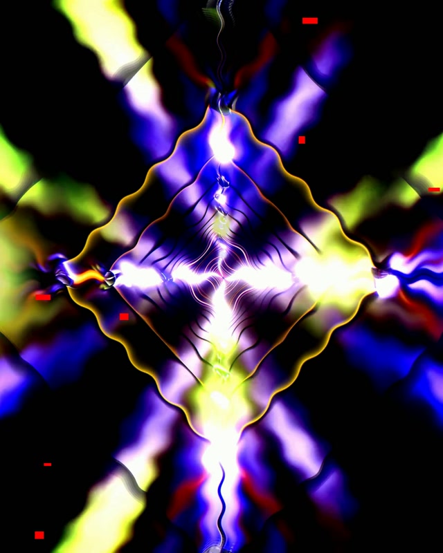 Terowong Neon Ungu Biru 60fps Penyelamat Skrin PC 4:5 Instagram VJ Loop