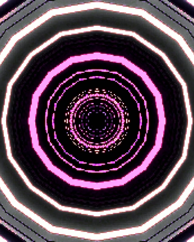 Terowong Neon Pusaran Oktagon Merah Jambu Ungu VJLoops 4:5 Instagram 60fps Screensaver