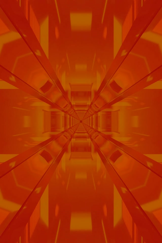 Terowong Neon Vorteks Fraktal Emas 2:3 Photo Portrait 60fps Screensaver Vj Loop