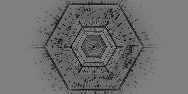 Terowong Neon Heksagon Screensaver 2:1 Univisium 60fps VJ Loop