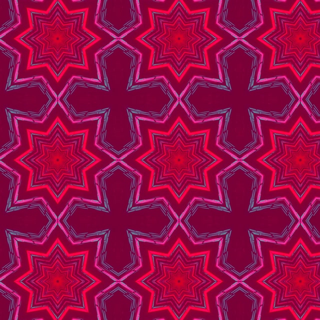 Bintang Kaleidoskop Terowong Neon VJ Loop 1:1 Square 60fps Screensaver