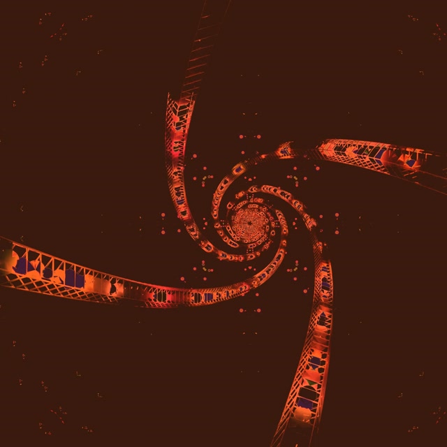 Terowong Neon Pusaran Spiral VJ Loop 1:1 Segiempat 60fps Screensaver