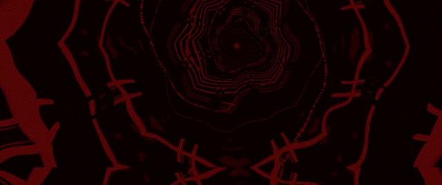 Terowong Neon Merah Litar Bercermin VJ Loop 2.39:1 Cinemascope 60fps Screensaver