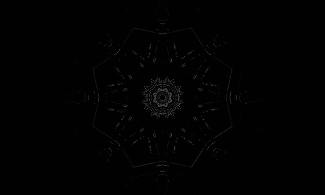 Terowong Neon Kaleidoskop Oktagon VJLoops 5:3 Wide 60fps Penyelamat Skrin