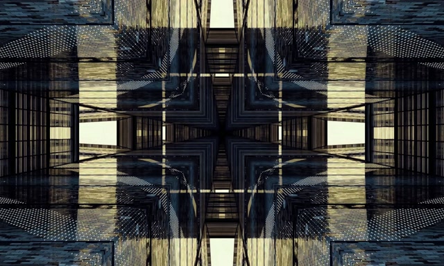 Terowong Neon Grid Bercermin VJLoops 5:3 Wide 60fps Penyelamat Skrin