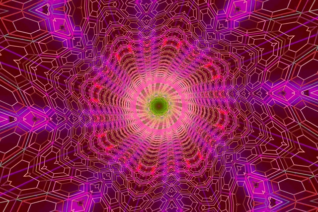 Terowong Neon Kaleidoskop VJLoops 3:2 Surface 60fps Penyelamat Skrin