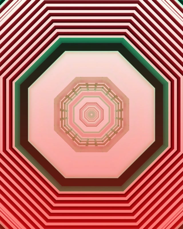 Penyelamat Skrin Terowong Neon Merah Jambu Merah 60fps 4:5 Instagram VJLoops PC Laptop