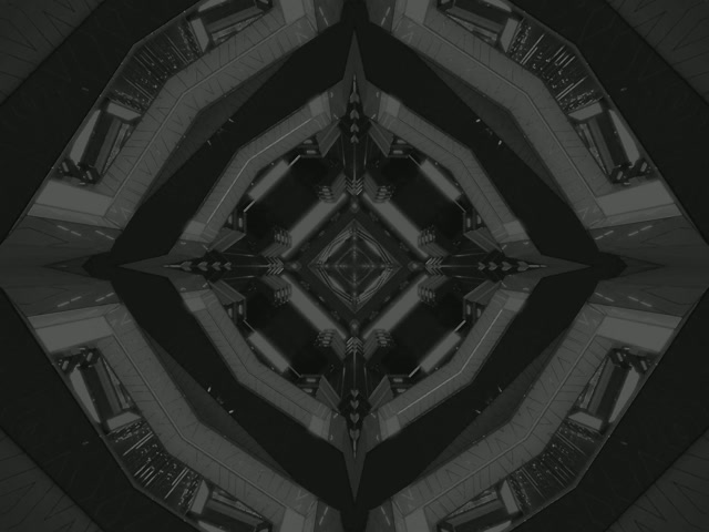 Terowong Neon Gelap Berlian Kaleidoskop VJ Loop 4:3 Klasik 60fps Screensaver