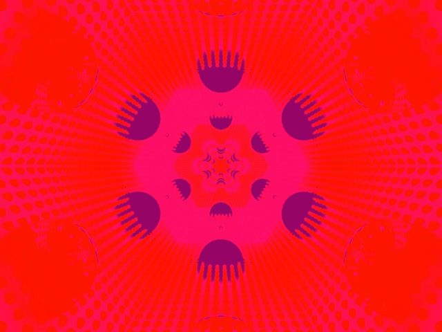 Terowong Neon Heksagon Kaleidoskop 4:3 Classic 60fps Screensaver Vj Loop