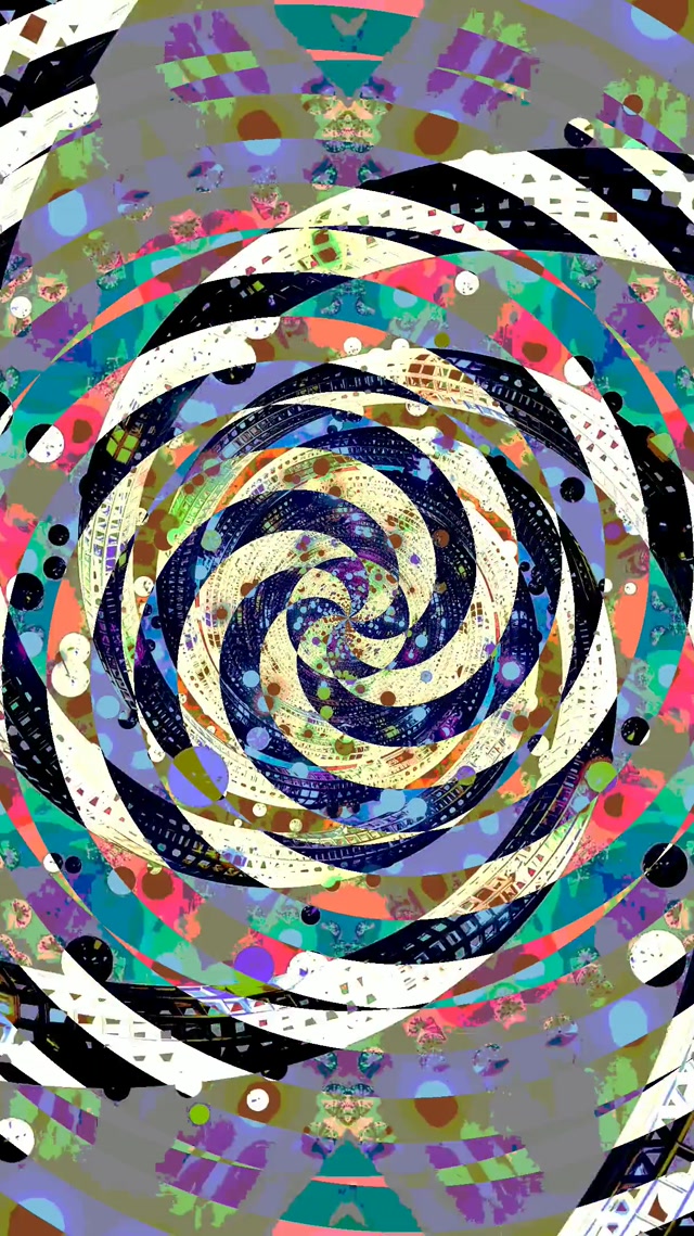 Terowong Neon Spiral Vortex Merah Jambu Hijau 9:16 Reels 60fps Screensaver VJ Loop