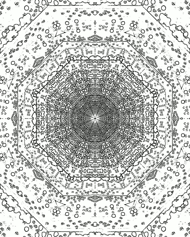 Terowong Neon Mandala Vorteks VJLoops 4:5 Instagram 60fps Penyelamat Skrin