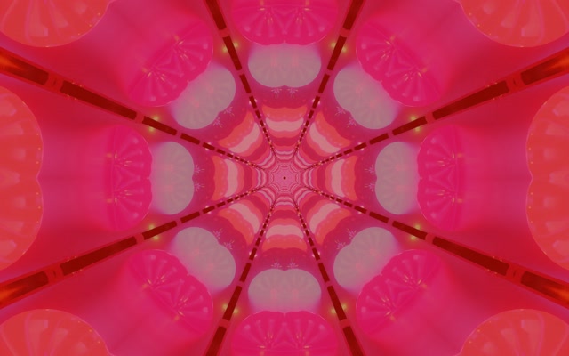 Terowong Neon Merah Kaleidoskop Vj Loop 16:10 macbook 60fps screensaver