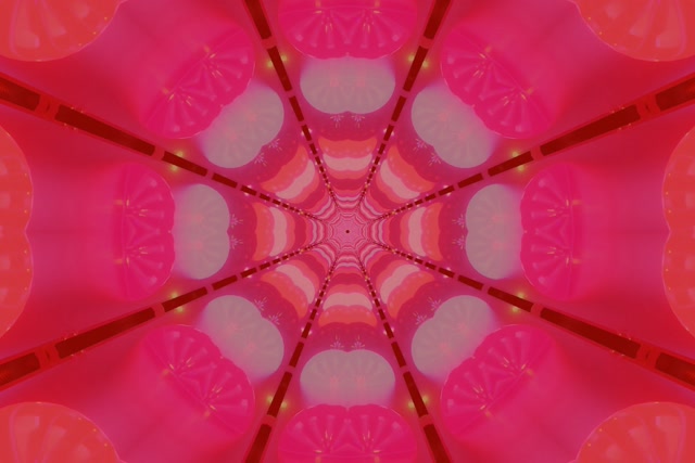 Terowong Neon Merah Kaleidoskop Sarang Labah-labah Vj Loop 3:2 Surface 60fps Screensaver