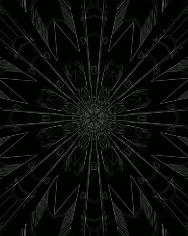 Terowong Neon Kaleidoscope Burst Gelap VJ Loop 4:5 Instagram 60fps Screensaver