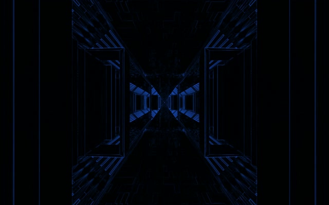 Terowong Neon Grid Biru VJ Loop 60fps 16:10 MacBook Screensaver