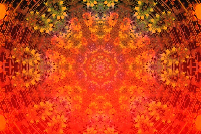 VJLoops Terowong Neon Letupan Mandala Berapi 3:2 surface 60fps penyelamat skrin