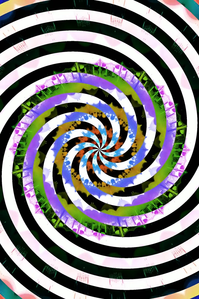 Spiraling Neon Tunnel Vortex Loop | 2:3 Portrait 60fps Screensaver