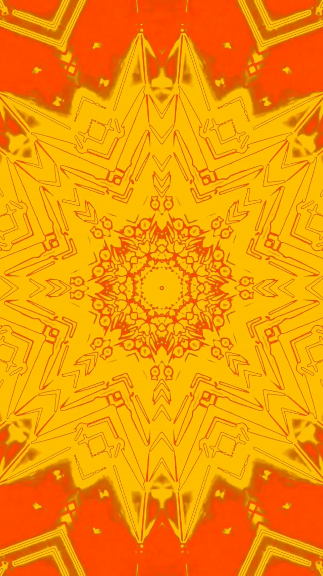 Terowong Neon Letupan Mandala 9:16 Reels 60fps Screensaver VJ Loop