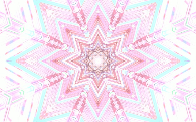 Terowong Neon Kaleidoskop Bintang Pink VJ Loop 60fps 16:10 Macbook Screensaver