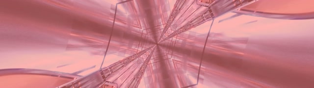 Terowong Neon Kaleidoskop Ledakan Merah Jambu Mawar 32:9 Super Ultrawide 60fps Penjaga Skrin VJ Loop