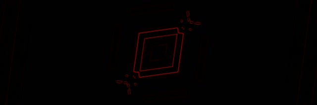 Terowong Neon Merah Berputar Berlian Vj Loop 3:1 Triple Wide 60fps Screensaver